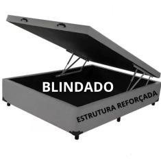 Cama Box Baú Casal Padrão - Estrutura Reforçada corino 
