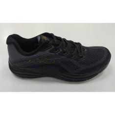Tênis Olympikus Index 3 Masculino - Preto e Dourado-Masculino