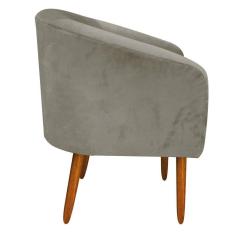 Kit 01 Namoradeira 02 Poltronas Suede Marrom Rato