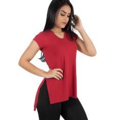 Blusa Diluxo Sobre Legging Vermelha, Feminino, G, Vermelho