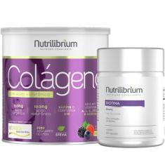 Kit Colágeno Verisol Com Ácido Hialurônico Premium + Biotina Nutrilibr