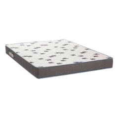 Cama Box Baú Bege E Colchão Light Espuma D33 Queen Ortobom