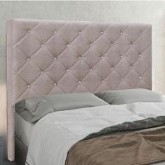Cabeceira Cama Box King 195 cm Tania Linho S04 - D'Rossi, Areia