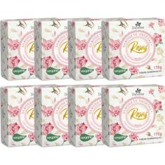 8UN Sabonete Vegetal Rosas 170G Davene