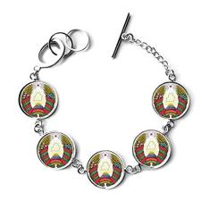 DIYthinker Pulseira com emblema nacional da Bielorrússia da Minsk