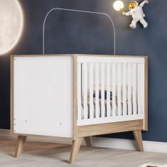 Berço Mini Cama Confete Branco/Jequitibá HP