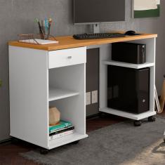 Escrivaninha Million 1 GV Branca e Cinamomo