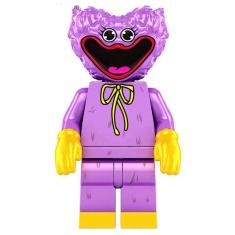 Boneco Blocos De Montar Huggy Wuggy Lilás Poppy Playtime