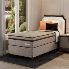 Cama Box Solteirão Supreme 108x198x60cm Montreal Tecido poliéster Dourado, Jacquard Tipo Malha Dour