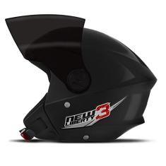 Capacete New Liberty Three 56 Preto Viseira Fume