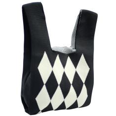 DOFOTAWN Bolsa de pulso feminina bolsa de pulso bolsa de mão bolsa de mão bolsa de mão bolsa portátil bolsa de presente linda estampa, Preto, 8*4.3*13.8inch