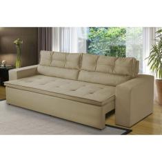 Sofá Retrátil e Reclinável 2 lugares com Molas 1,80m Veronica Suede Be