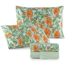 Jogo de Cama Casal Queen Malha 100% Algodão 04 Peças - Malucasim,  Est