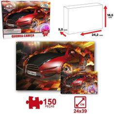 Quebra cabeca carro speed world race team com 150 pecas - PAIS E FILHO