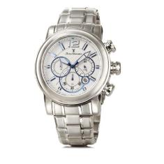 Relógio Jean Vernier Caixa E Pulseira Em Aço Sofisticado, Azul