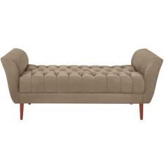 Recamier Grecia 150cm Suede Marrom Claro MPassos