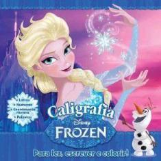 Disney frozen - caligrafia - para ler, escrever e colorir! - BICHO ESP