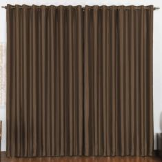 Cortina 2 Mts Sala Quarto Escritório Blackout Para Trilho Comum Tabaco