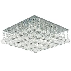 Plafon Lumix Ln146 50cm Quadrado Transparente G9