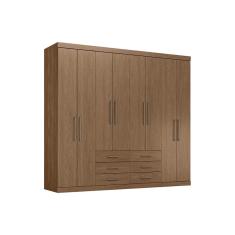 Guarda Roupa 8 Portas e 6 Gavetas Master 8.6 Jatoba - Santos Andirá