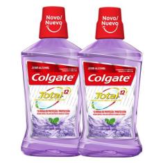 Kit 2 Enxaguante Bucal Colgate Total 12 Anti Tartar Sem Álcool 500ml, 