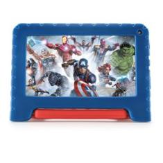 Tablet Infantil Avengers 4GB RAM + 64GB + Tela 7 pol + Case + Wi-fi + Android 13  + Quad Core Multi - NB417 NB417