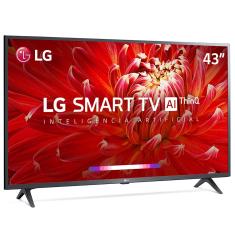 Smart TV LG 43'' Full HD 43LM6370 WiFi Bluetooth hdr ThinQAI compatível com Inteligência Artificial