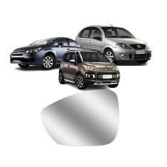 LENTE DO RETROVISOR COM BASE VW POLO 02/09 LADO ESQUERDO