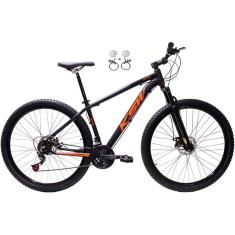  Bicicleta Aro 29 Ksw Xlt 24v Freios Hidráulicos Garfo Suspensão Mtb - Preto\Laranja