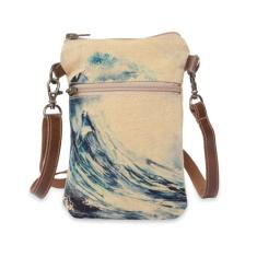 COTT N CURLS Great Wave - Carteiras de pulso para mulheres, bolsas transversais, bolsa transversal pequena, sacola, bolsa para celular, Off-white