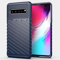 Capas para Samsung Galaxy S10 5G.Caso básico,Botão de pressão flexível / 360 ° Proteção completa,Sensação arenácea