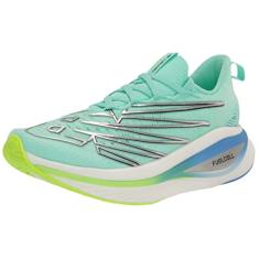 New Balance FuelCell Supercomp Elite V3 Tênis de corrida feminino, Menta brilhante/verde píxel, 42