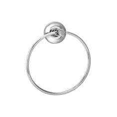 Porta Toalha Argola Mãos Rosto Metal Inox Cromado Banheiro - Modelar