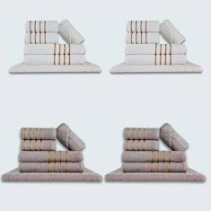 Jogo De Toalhas 24 P?s Cole??o Montreal 100% Algod?o Br+cz