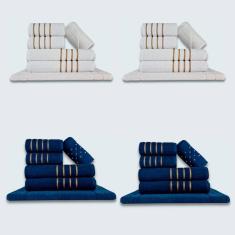 Jogo De Toalhas 24 P?s Cole??o Montreal 100% Algod?o Br+az