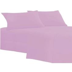 Jogo de Lençol Casal Queen com Elástico Microfibra 100% Poliéster - Lu