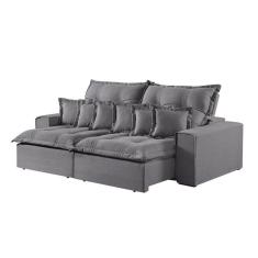 Sofá 2 Lugares Retrátil e Reclinável Linho M-144 Martins