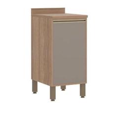 Balcão De Cozinha Com 1 Porta 40cm Luciane Vanilla grafite