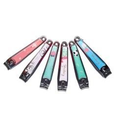 Cortador de Unha Profissional Grande com Lixa Alicate Inox Estampado e