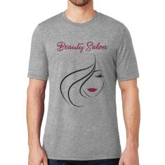 Camiseta Beauty Salon - Foca na Moda, Cinza, M