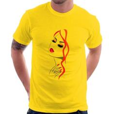 Camiseta Salão De Beleza Maquiagem - Foca na Moda, Amarelo, GGG