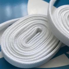 8 Pares de Cadarço Branco Tradicional chato Tênis 1,20mt  - WCAN