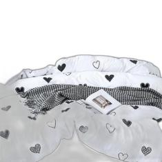 Jogo De Cama 6 Peças Completo Grife Casal King Com Edredom - Casa Da F