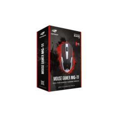 Mouse Otico Gamer C3Tech Mg-11Bsi Preto E Prata - C3 TECH