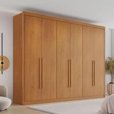 Guarda-Roupa Casal 6 Portas 8 Gavetas 100% MDF Eloá Cinamomo - Conquis