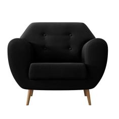 Poltrona Beegees Suede Preta