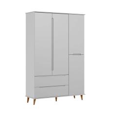 Guarda Roupa Infantil Lunna Retrô com 04 Portas e 02 Gavetas