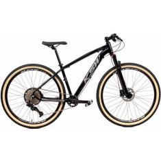 Bicicleta Aro 29 Ksw Xlt 12v Freios Hidráulicos 1x12v Suspensão Trava No Ombro Pneus Faixa Bege-Unissex