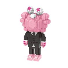 Blocos de construção brinquedo adorável criativo plástico diy blocos construir