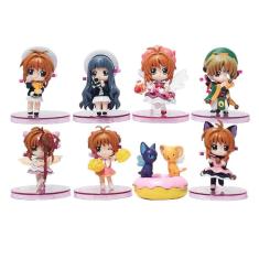8pcs Sakura figura modelo de brinquedo